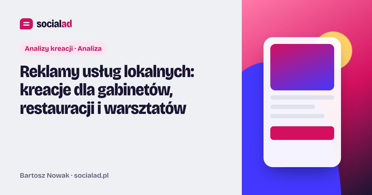 Grafika do artykułu: Reklamy usług lokalnych: kreacje dla gabinetów, restauracji i warsztatów