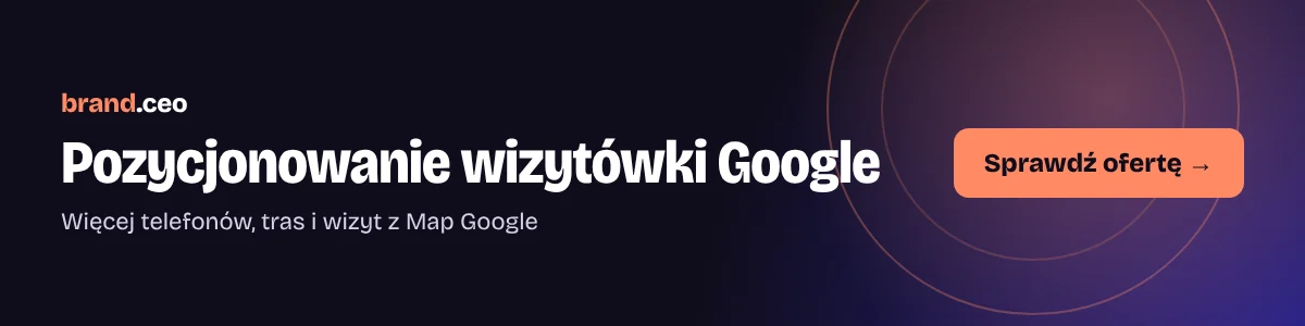 pozycjonowanie wizytówki google